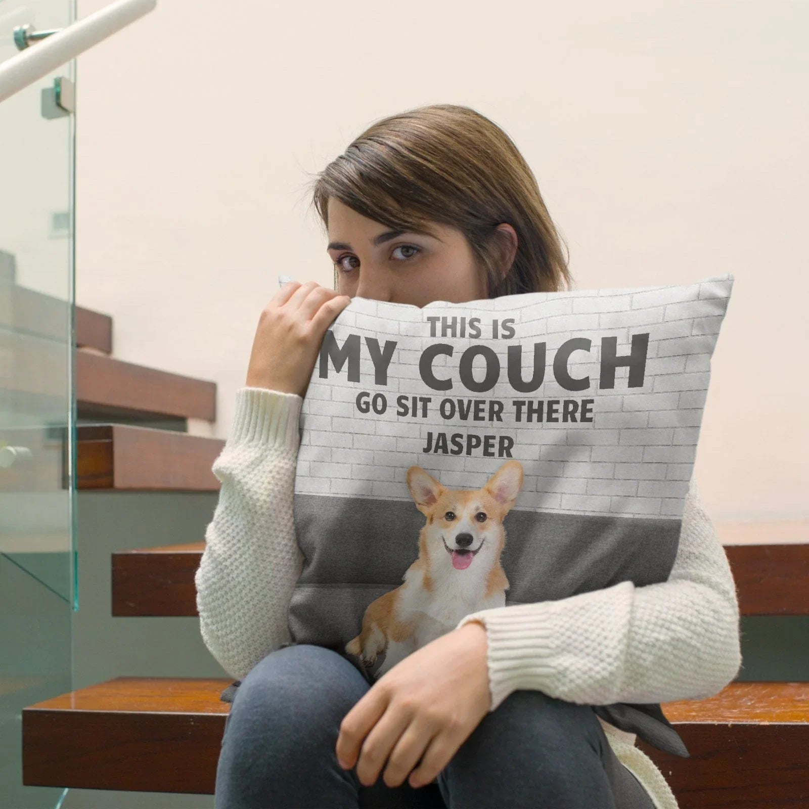 Custom Photo Personalized Pillow - This Is My Couch - Gift For Pet Lovers - Joliny
