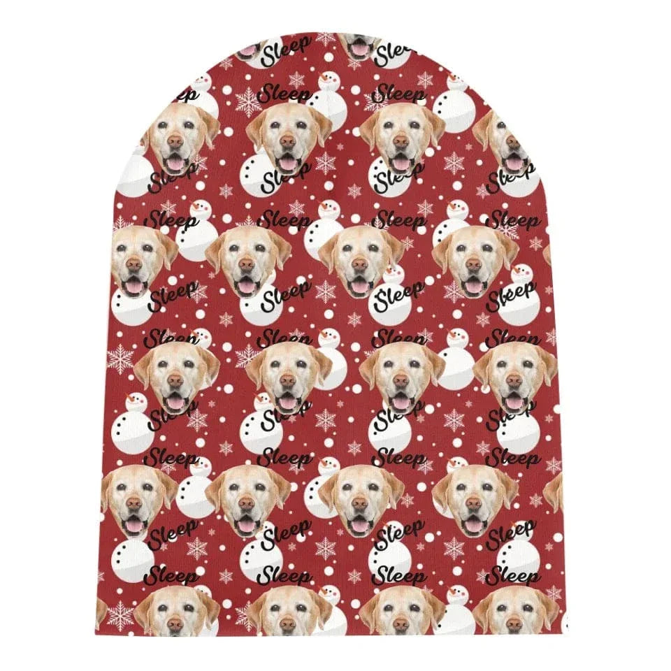 Customized Christmas Hat for Pet Photo - Personalized Pet Photo and Name Hat - Gifts for Pet Lovers, Pet Owners - Joliny