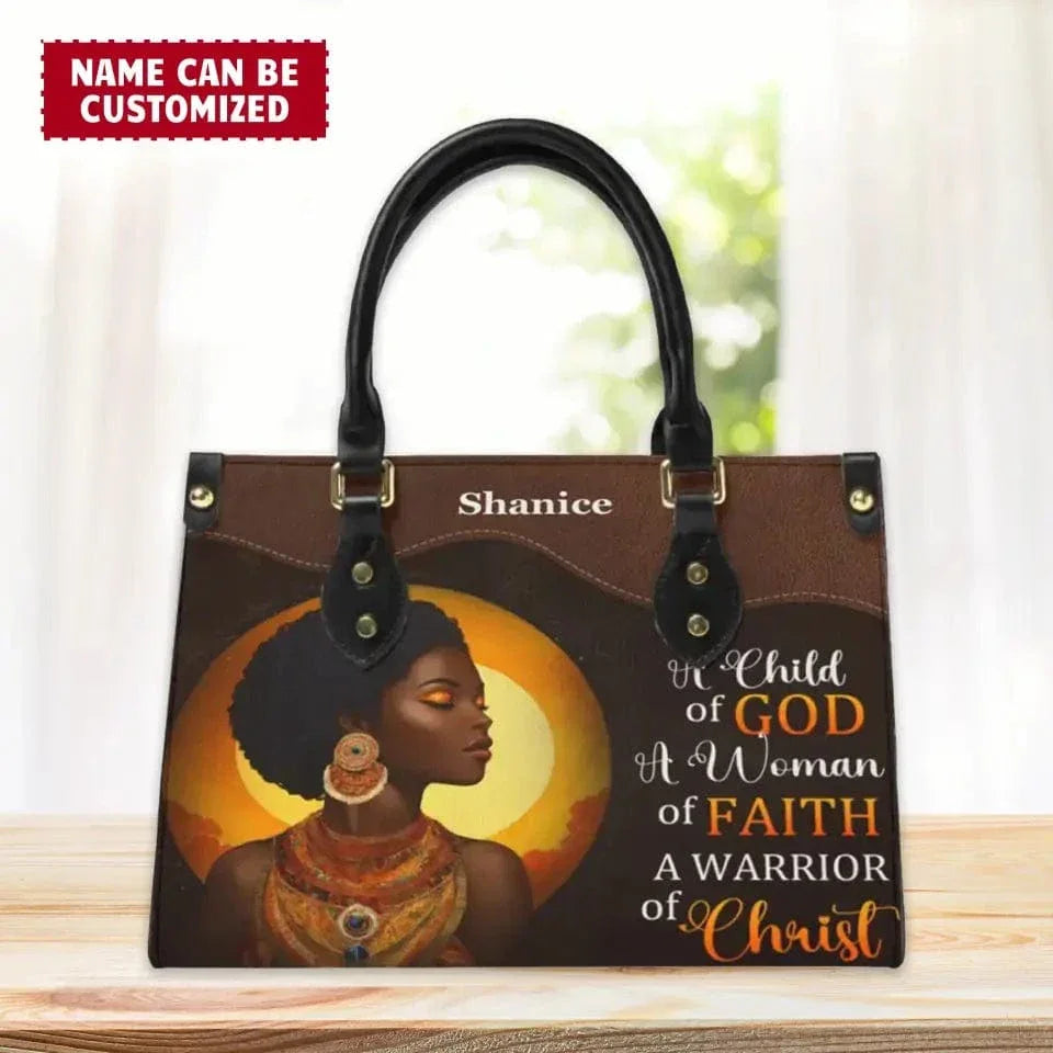 A Child Of God - Personalized Leather Bag - Joliny