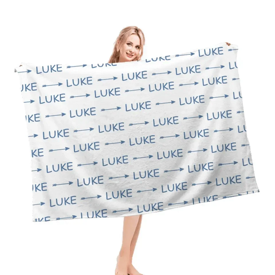 Arrow Plush Personalized Name Blanket - Joliny