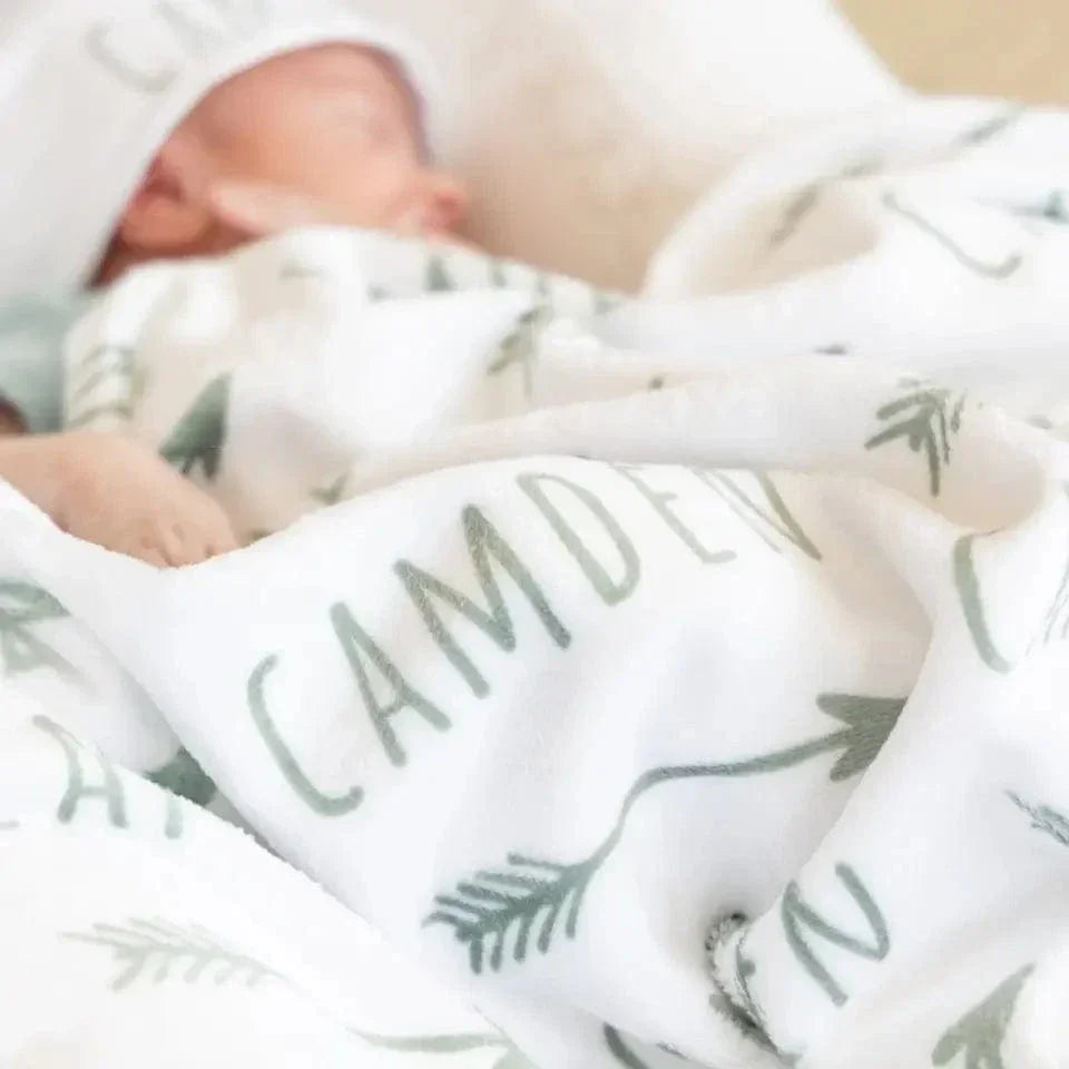 Arrow Plush Personalized Name Blanket - Joliny