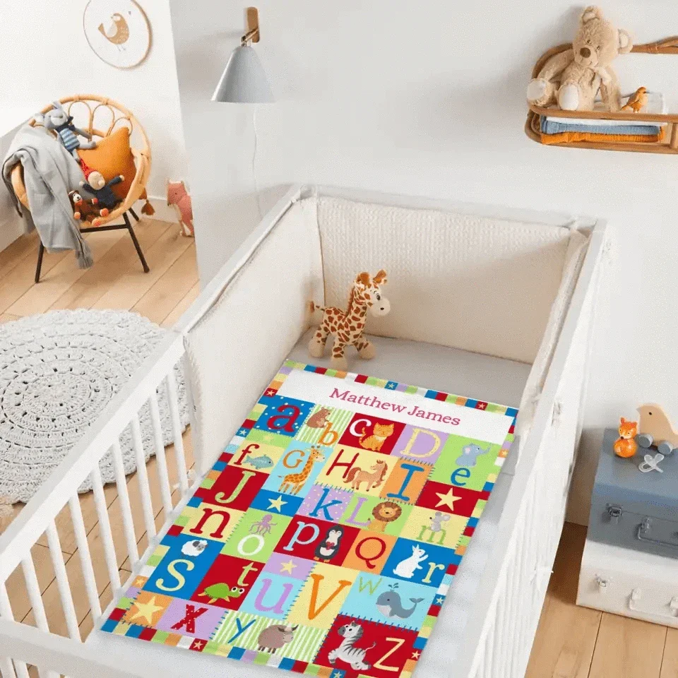 Baby Name Customized Alphabet Blanket Gifts for Kids - Joliny
