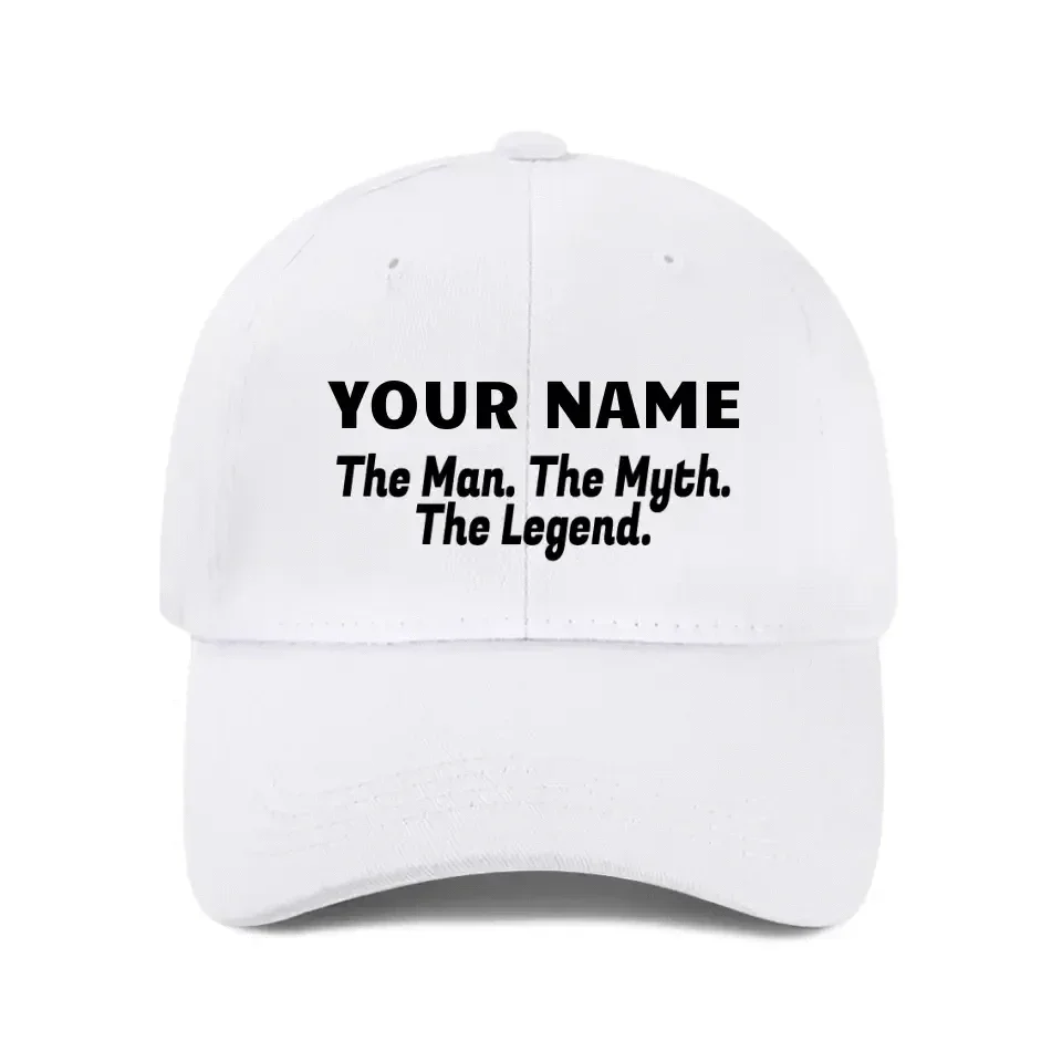 Man Myth Legend, Name Customized Baseball Cap Mesh Cap - Joliny
