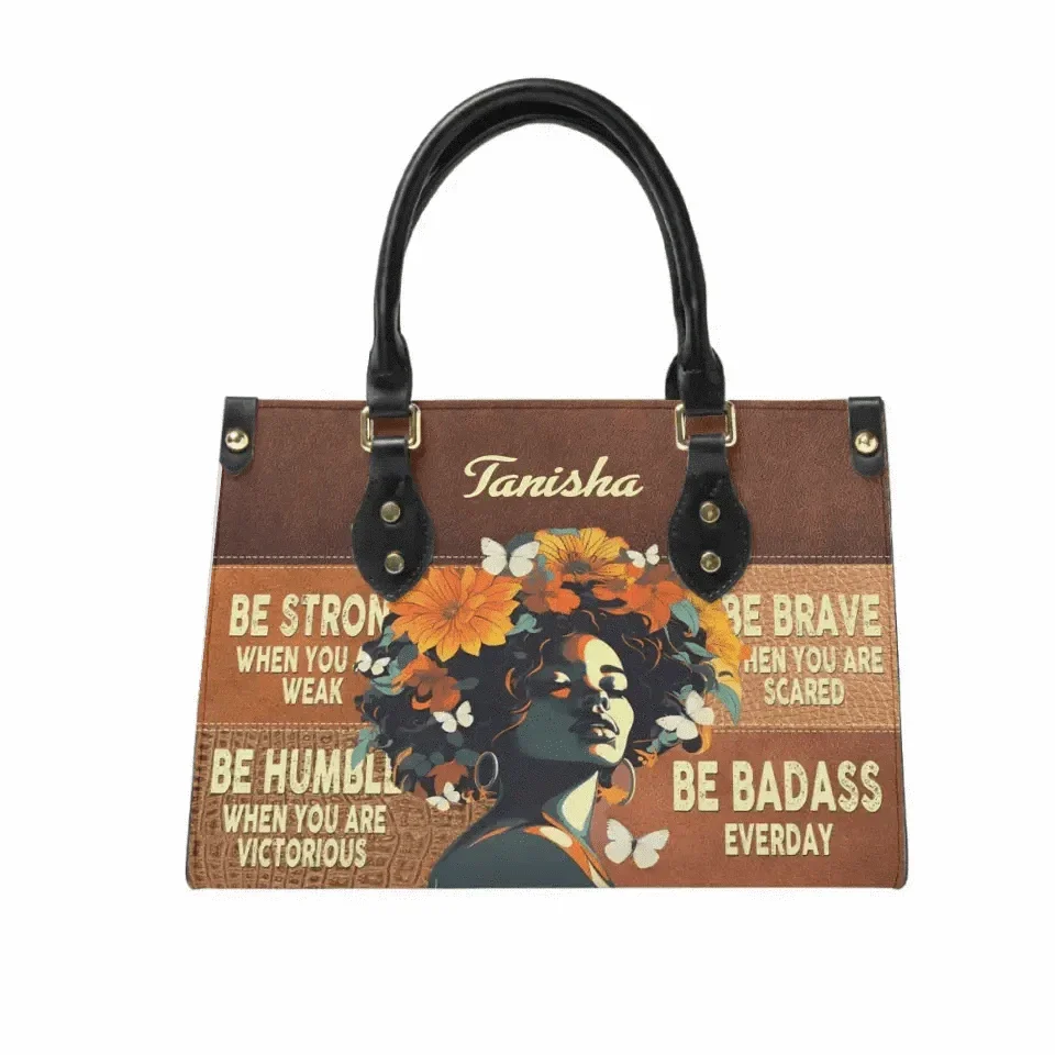 Be Badass Everyday - Personalized Leather Bag - Joliny