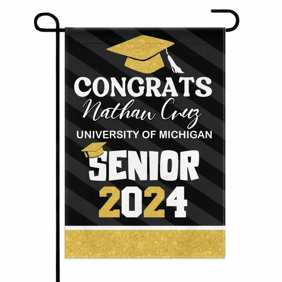 Best Gift Idea Graduation Garden Flag, Class of 2024, Senior Gift - Joliny