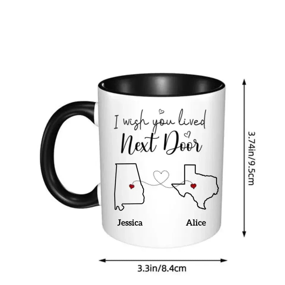 Bestie Personalized Custom Accent Mug - Gift For Best Friends, BFF, Sisters - Joliny