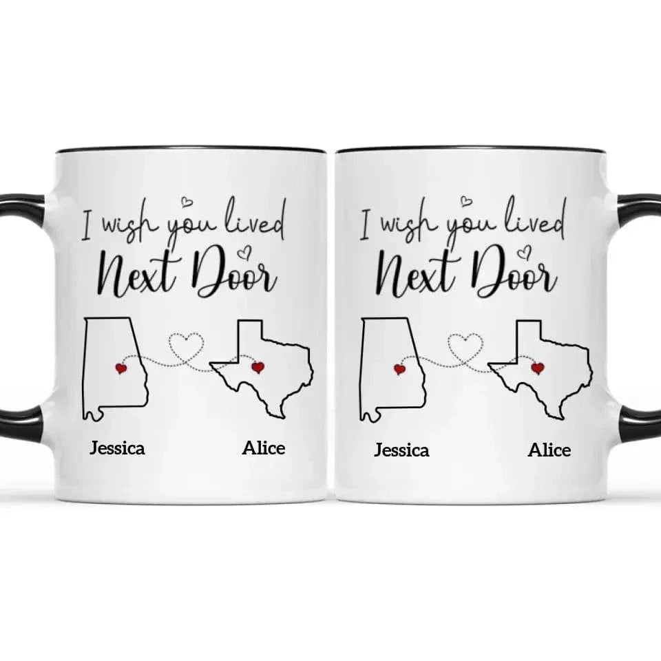 Bestie Personalized Custom Accent Mug - Gift For Best Friends, BFF, Sisters - Joliny