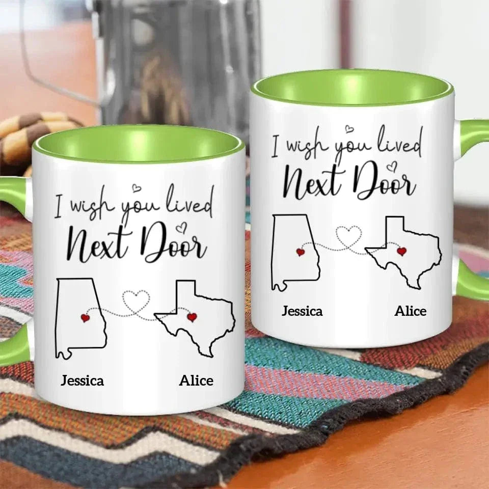 Bestie Personalized Custom Accent Mug - Gift For Best Friends, BFF, Sisters - Joliny