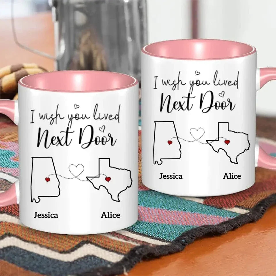 Bestie Personalized Custom Accent Mug - Gift For Best Friends, BFF, Sisters - Joliny