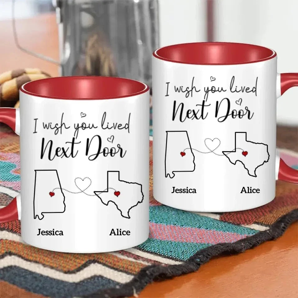 Bestie Personalized Custom Accent Mug - Gift For Best Friends, BFF, Sisters - Joliny