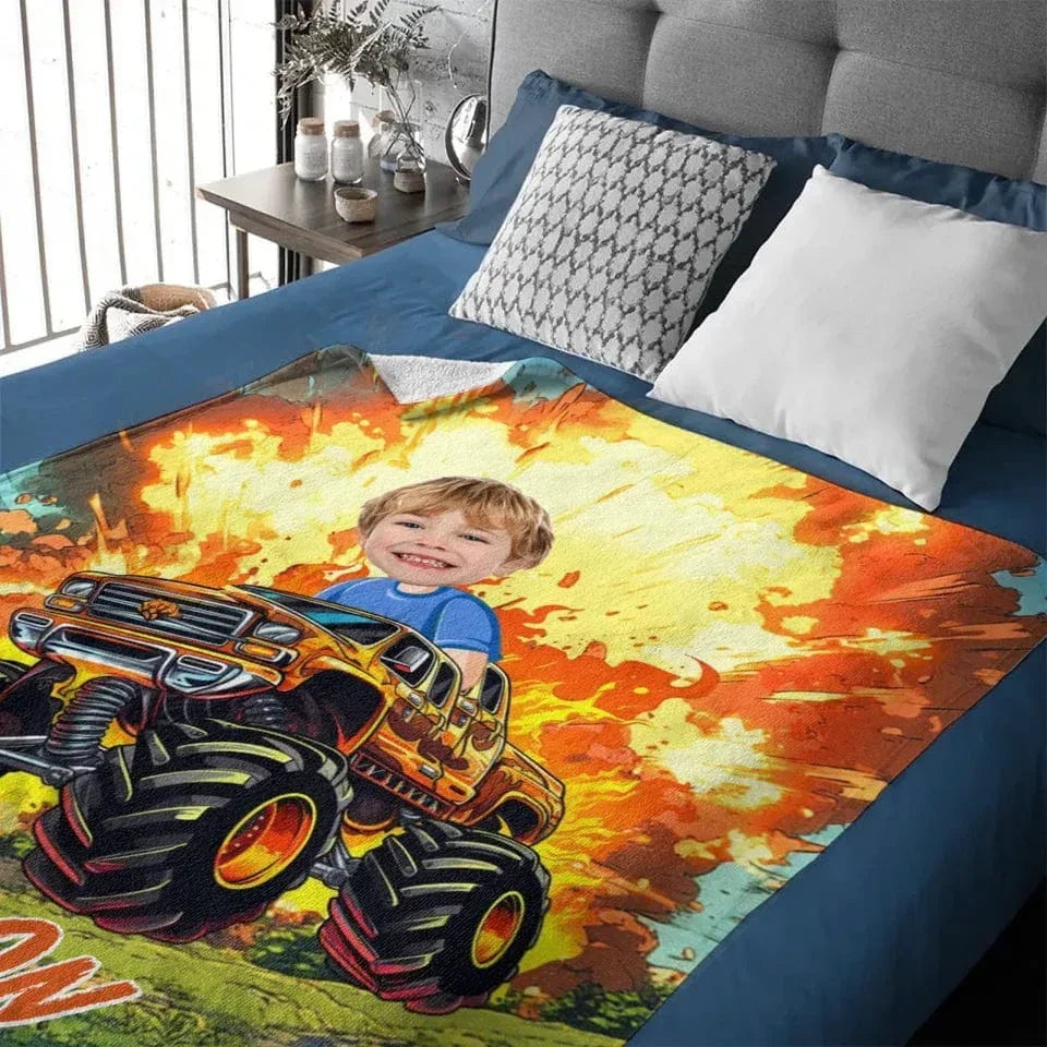 Big Bang - Personalised Photo Truck Blankets - Gifts for Child - Joliny