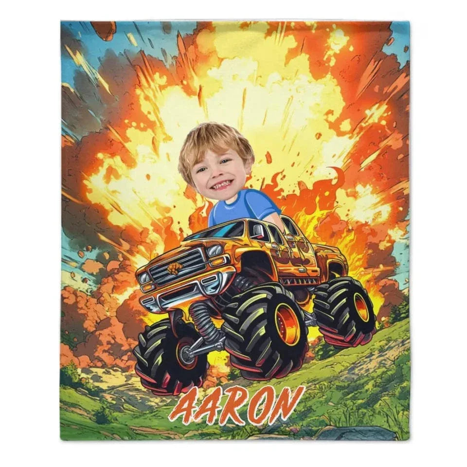 Big Bang - Personalised Photo Truck Blankets - Gifts for Child - Joliny