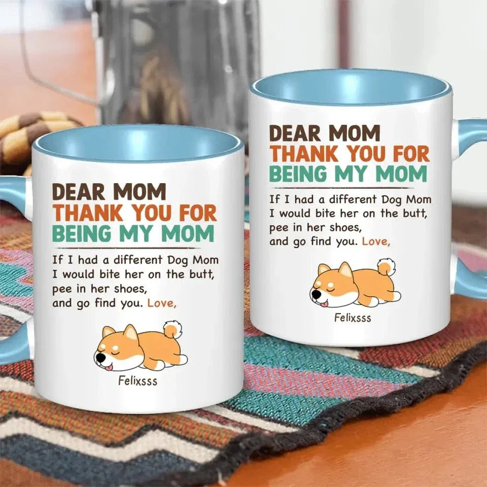 Bite On Butt, Personalized Custom Photo Ceramic Mug- Gift For Dog Lovers - Joliny