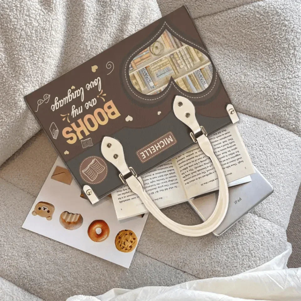 Book Nerd Chic: Tote Your Tomes with Our Personalized Leather Handbags - Joliny
