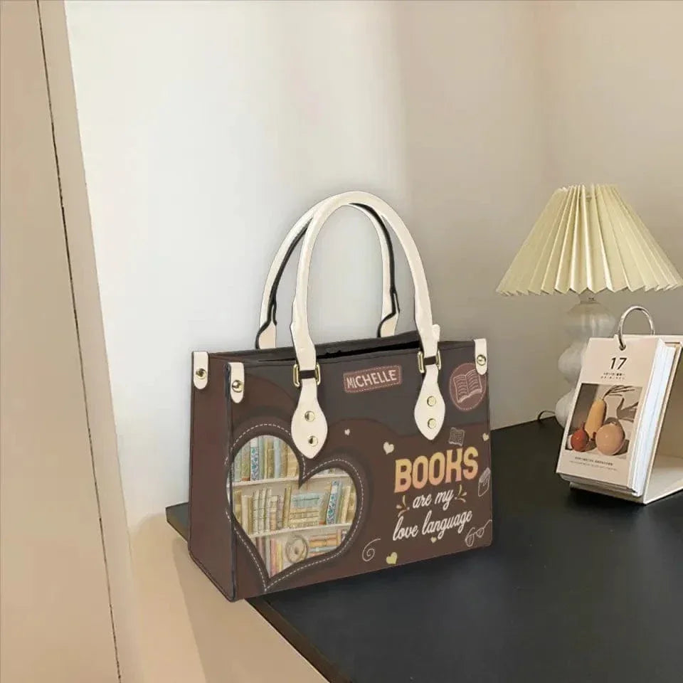 Book Nerd Chic: Tote Your Tomes with Our Personalized Leather Handbags - Joliny
