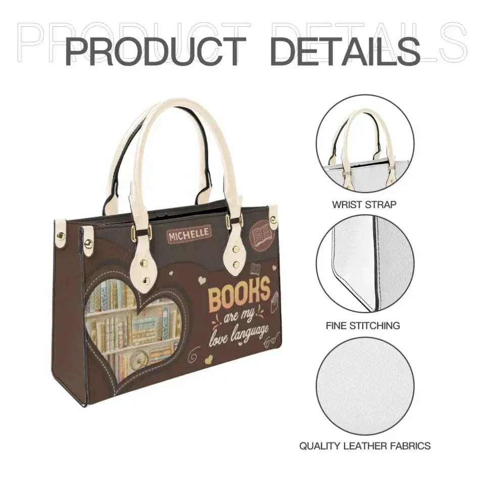 Book Nerd Chic: Tote Your Tomes with Our Personalized Leather Handbags - Joliny