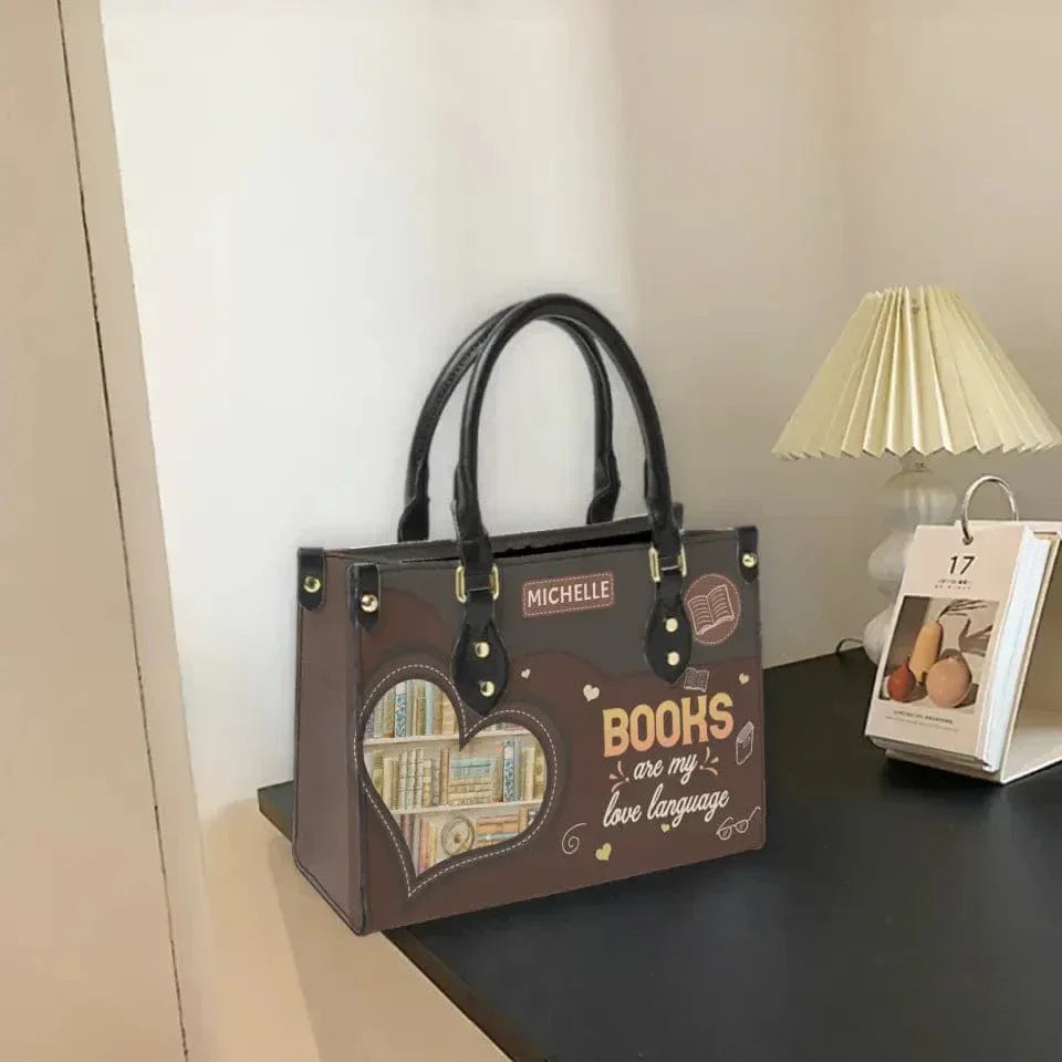 Book Nerd Chic: Tote Your Tomes with Our Personalized Leather Handbags - Joliny