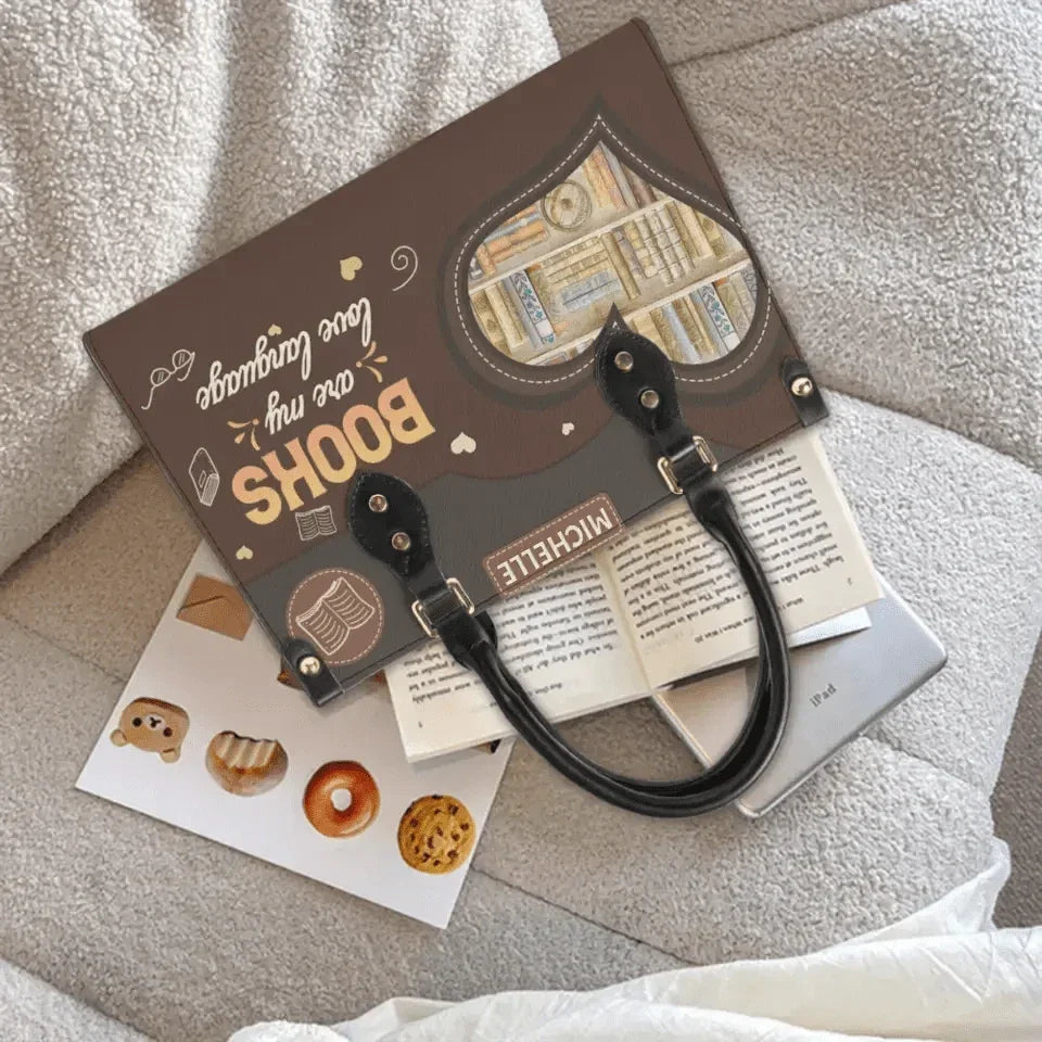 Book Nerd Chic: Tote Your Tomes with Our Personalized Leather Handbags - Joliny