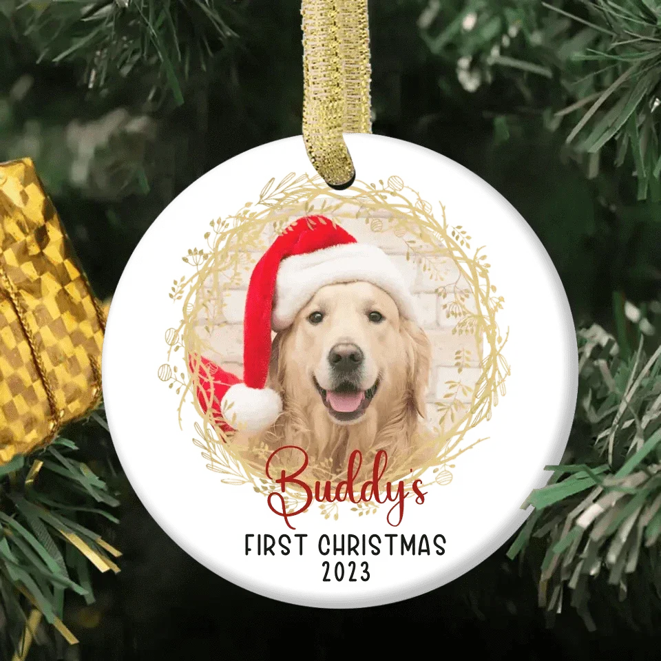 Personalized Christmas Custom Photo Ornaments for Pet Lovers - First Christmas - Joliny