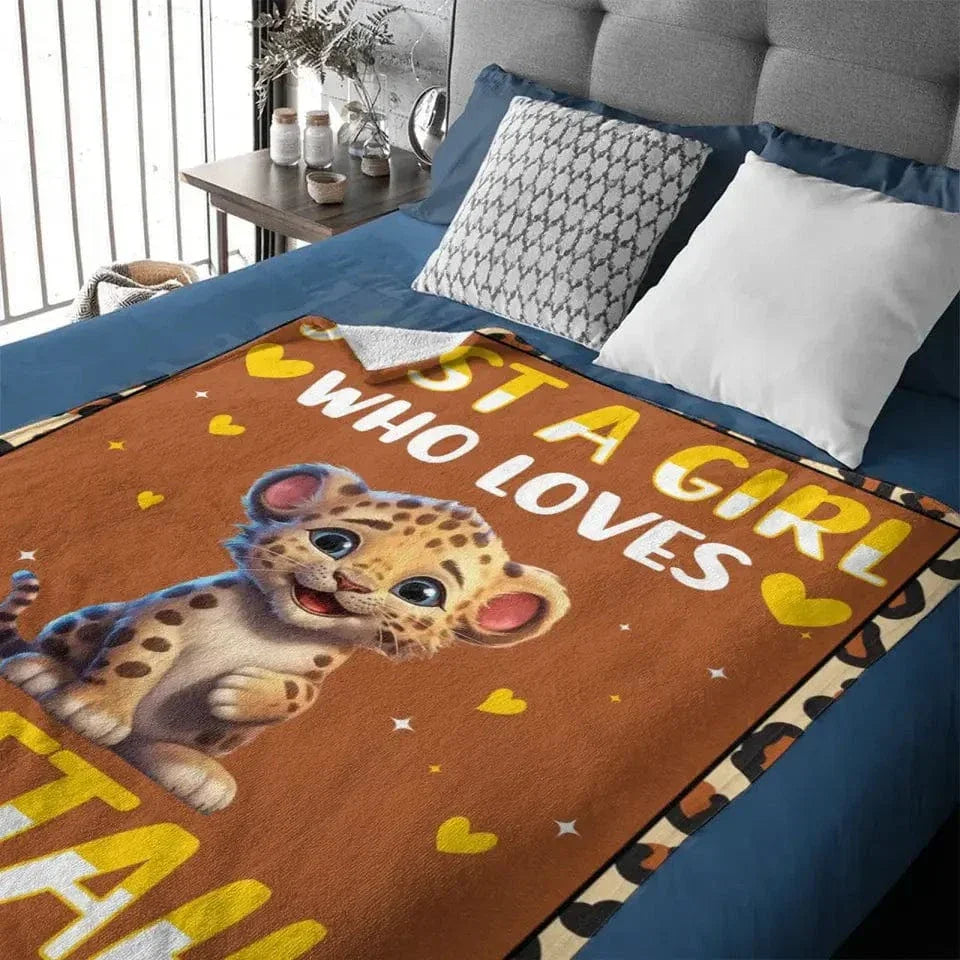 Cheetah Animal Blanket Women Gift Just for a Girl Who Loves Cheetahs - Joliny
