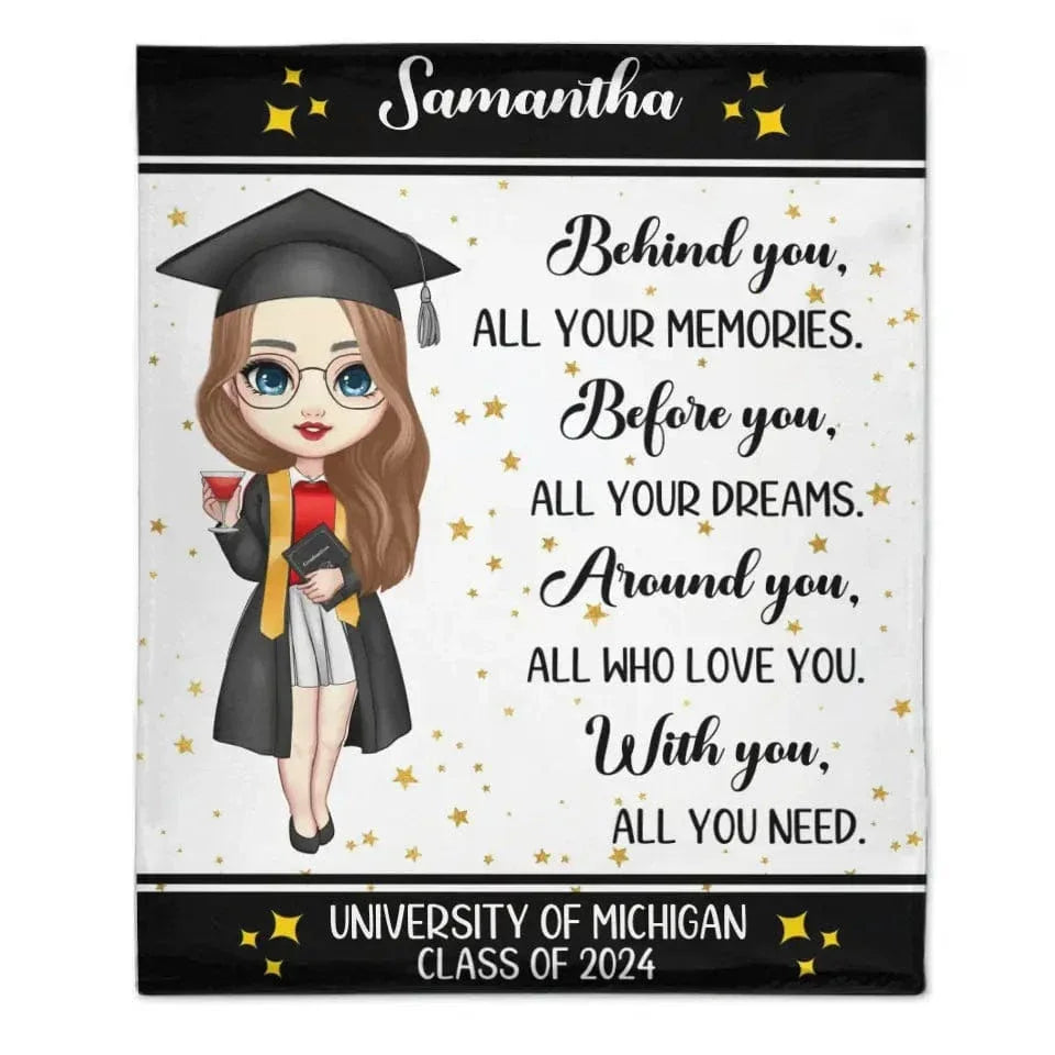 Class of 2024 Graduation Custom Blanket-Graduation Gift - Joliny