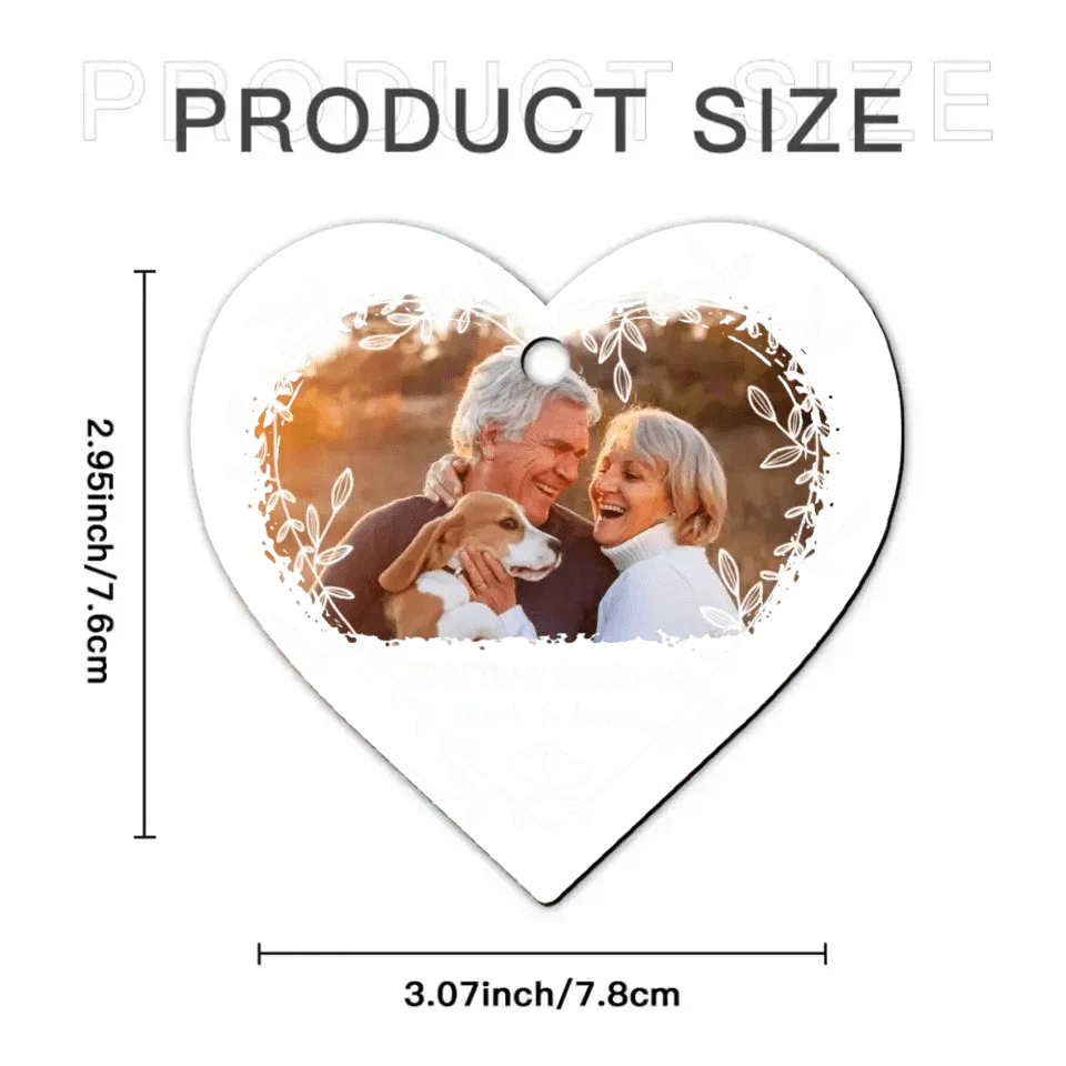 Couple Gift Together Since Heart Shape Acrylic Ornament - Joliny