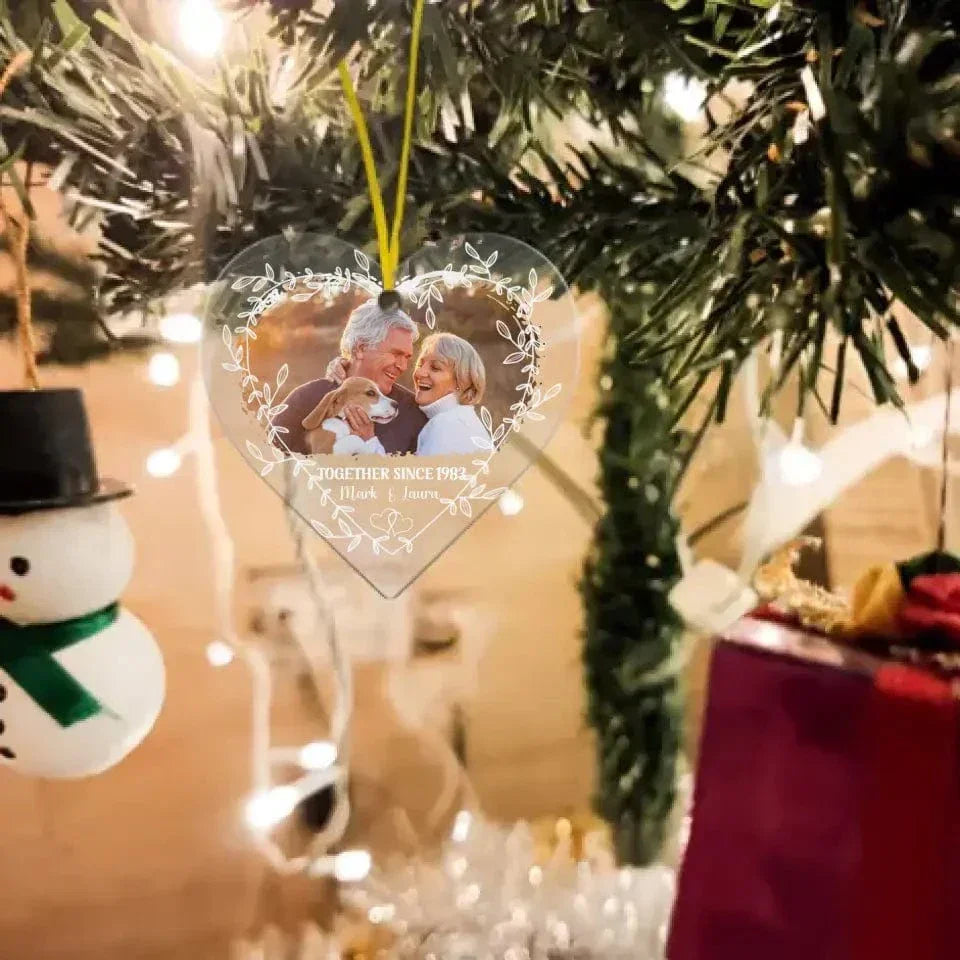 Couple Gift Together Since Heart Shape Acrylic Ornament - Joliny