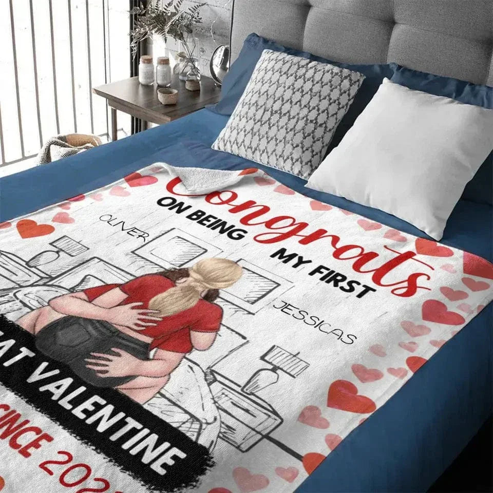 Couple Personalized Custom Canvas Wall Art / Blanket- Gift For Husband Wife, Anniversary - Joliny