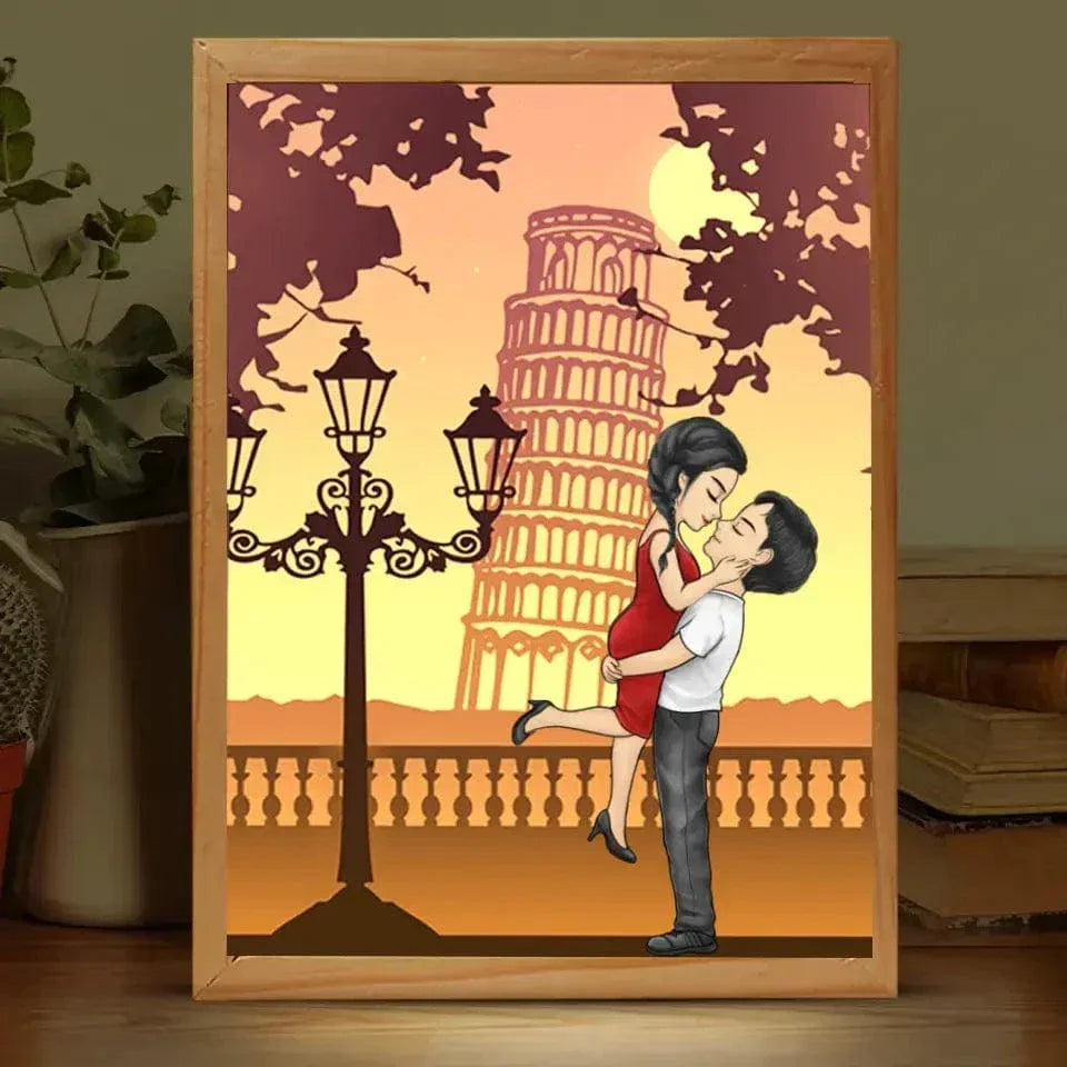 Couple Personalized Custom Frame Box - Just Want To Be Your Last Everything - Joliny