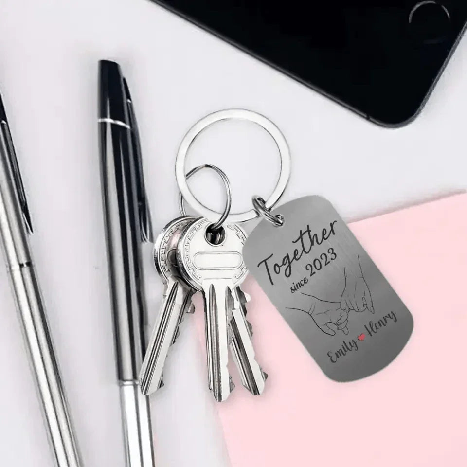 Couple Personalized Custom Keychain - All I See Is You - Joliny