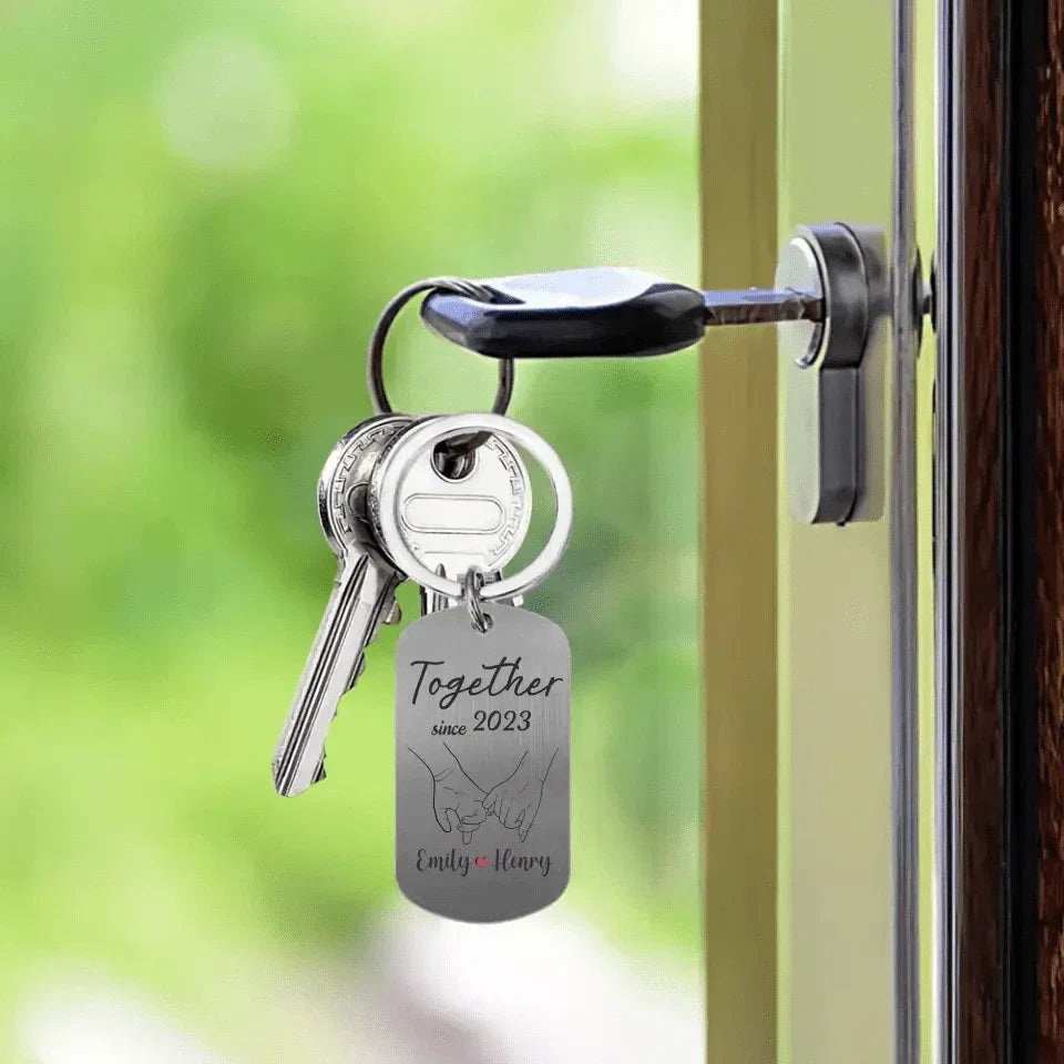 Couple Personalized Custom Keychain - All I See Is You - Joliny