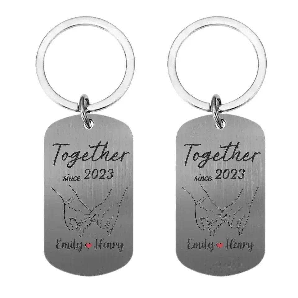 Couple Personalized Custom Keychain - All I See Is You - Joliny