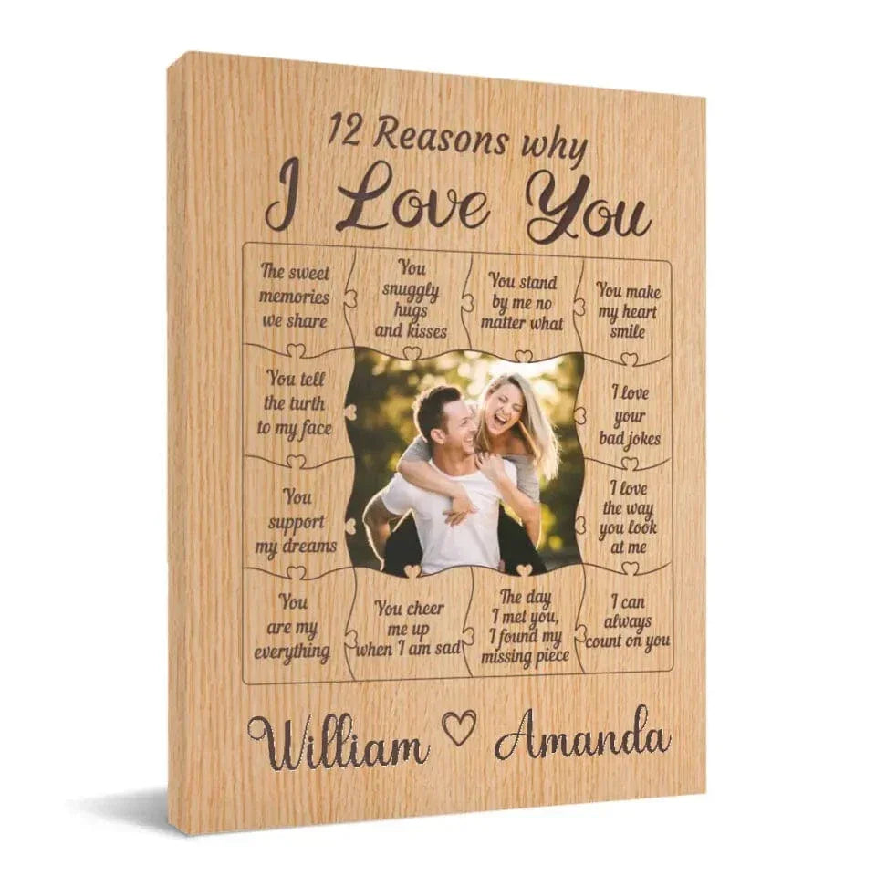 Couple Personalized Custom Photo Canvas Wall Art - The Sweet Memories We Share - Joliny