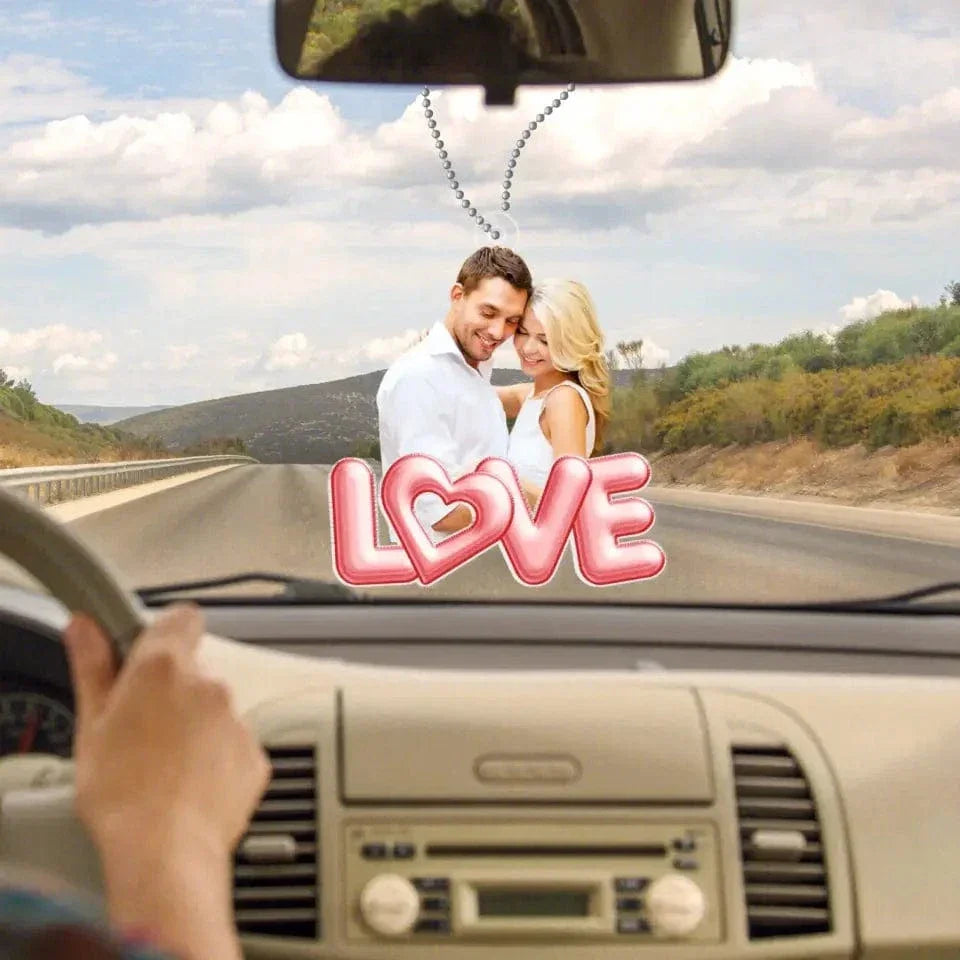 Couple Personalized Custom Photo Shaped Acrylic Keychain - Gift For Husband Wife, Anniversary - Joliny