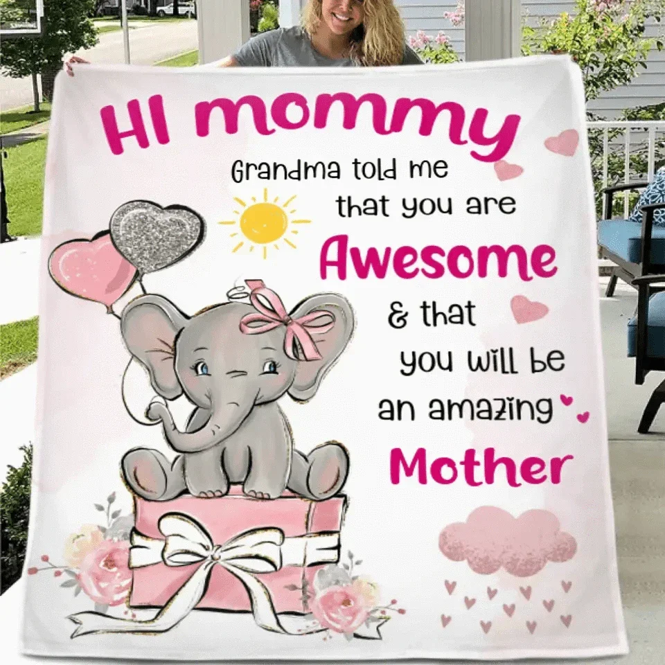 Custom Blanket Designs, Custom Blankets for You,ShineOn-Hi Mommy - Joliny