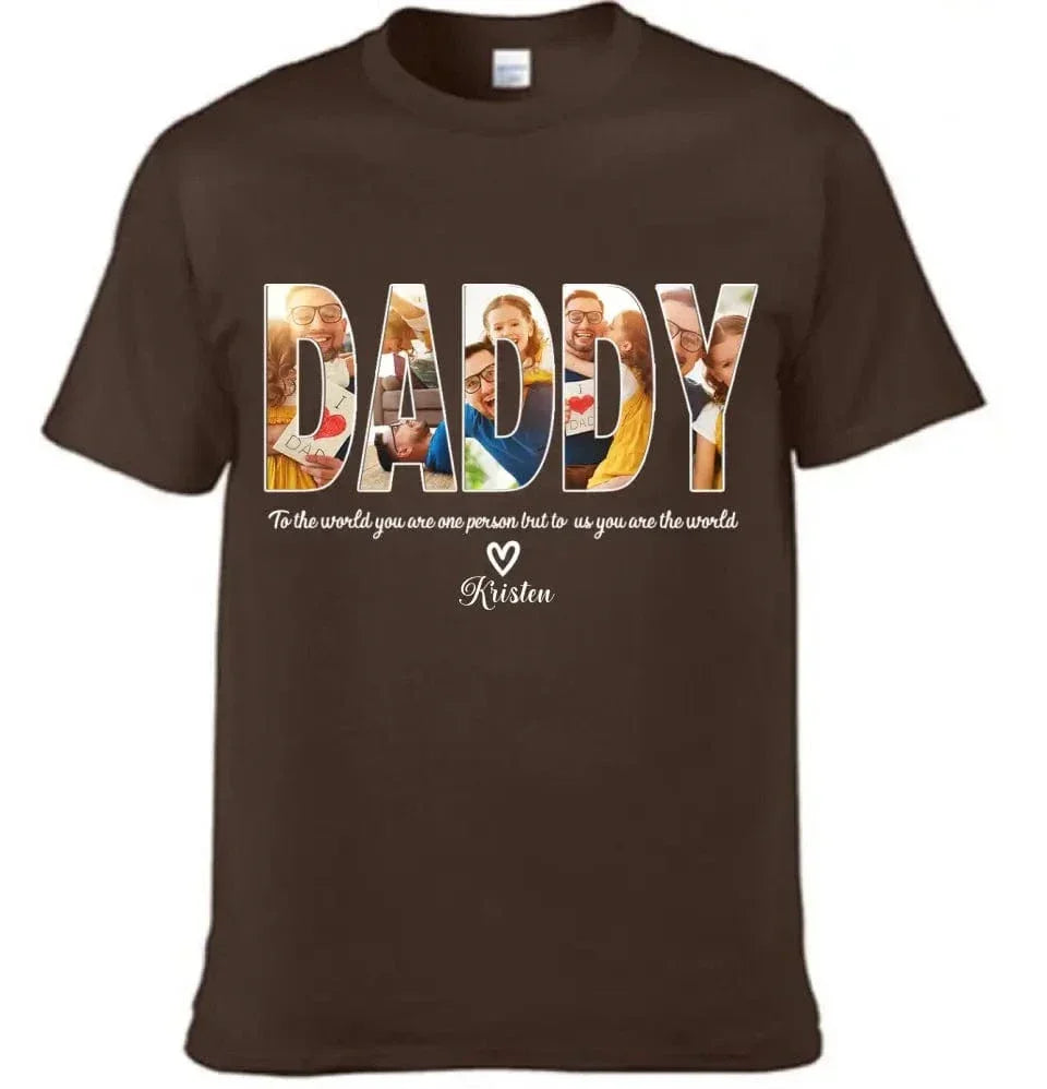 Custom DADDY Photo Name Shirt - Joliny
