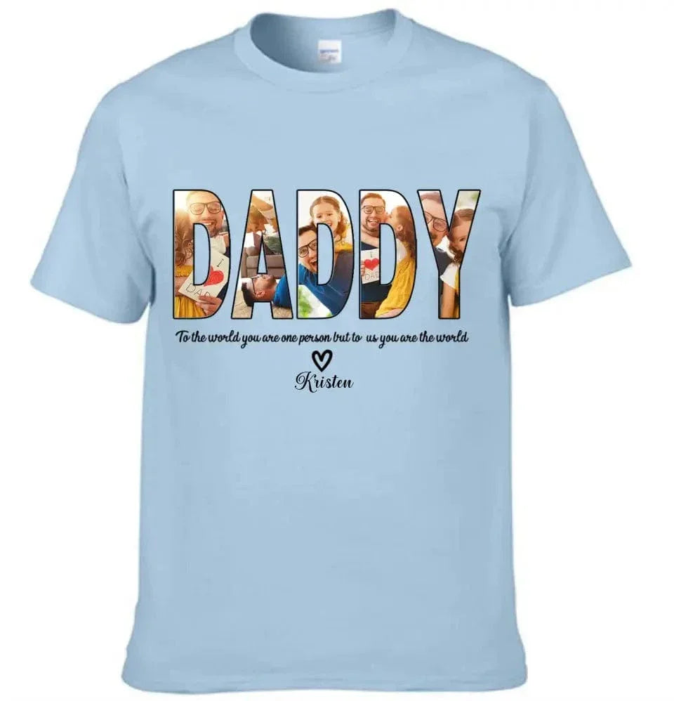 Custom DADDY Photo Name Shirt - Joliny