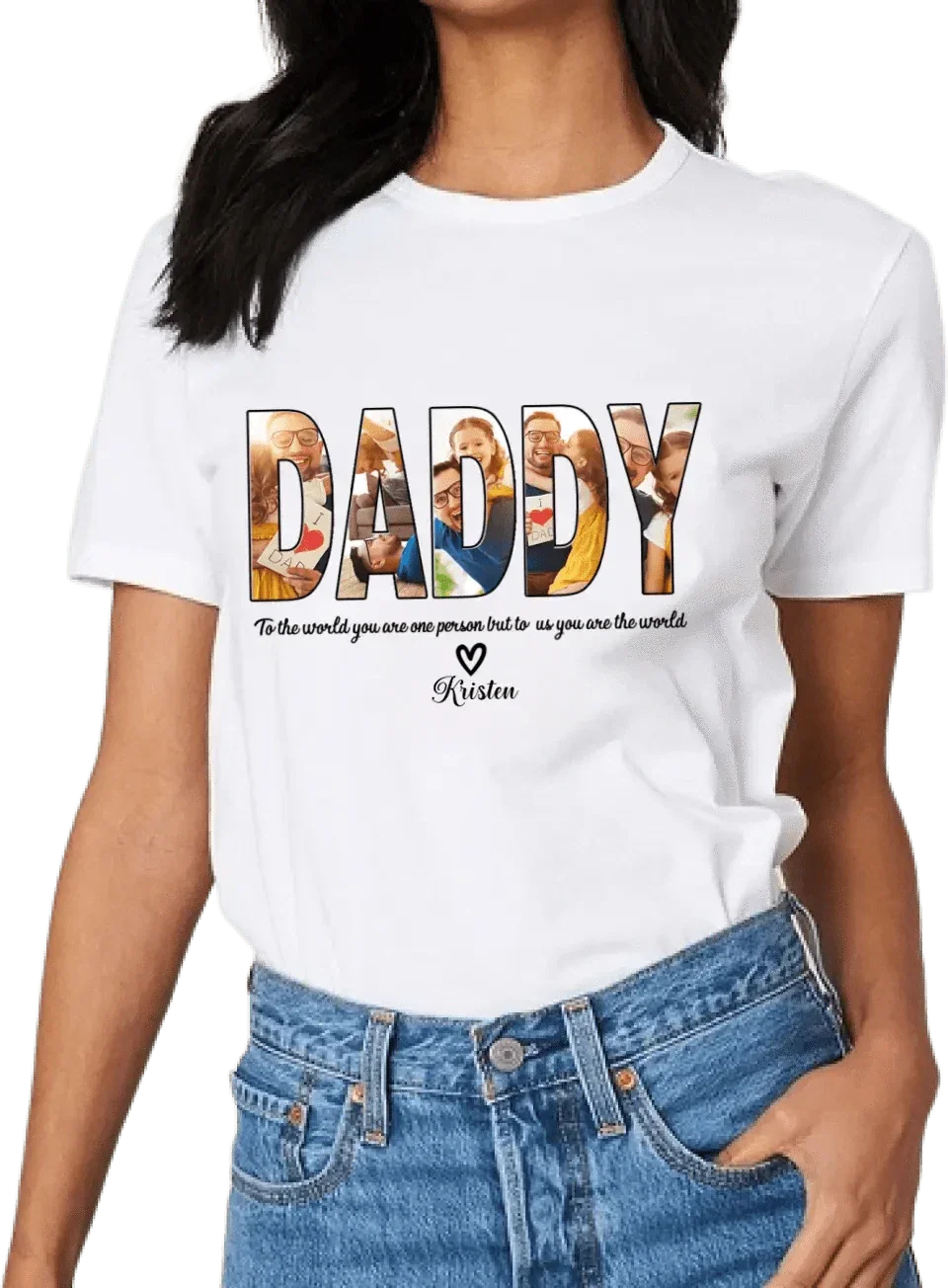 Custom DADDY Photo Name Shirt - Joliny