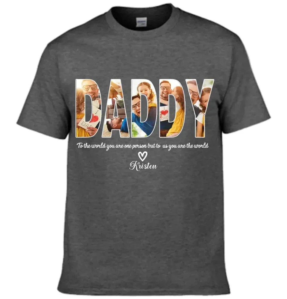 Custom DADDY Photo Name Shirt - Joliny