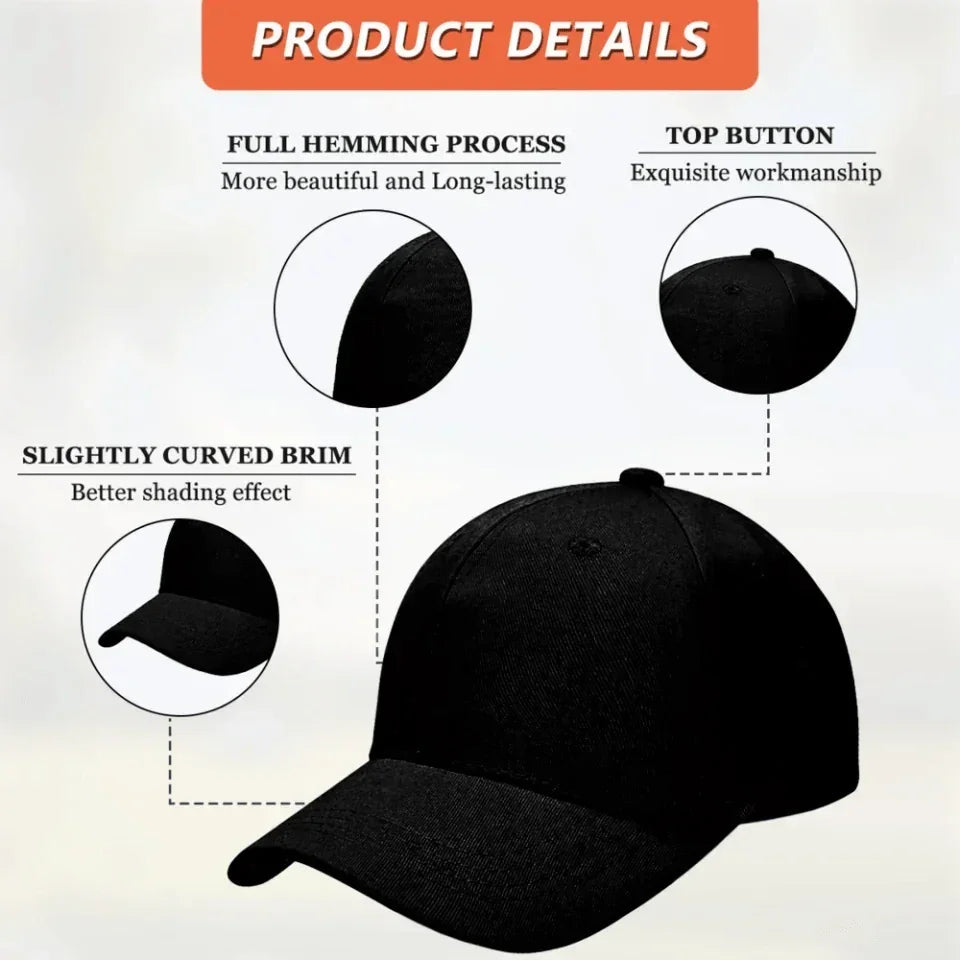 Custom Dragon Pattern Cap - Personalised Name Oriental Style Dragon and Sword Pattern Sports Cap - Gift for Martial Arts Enthusiasts,Friends,Men - Joliny