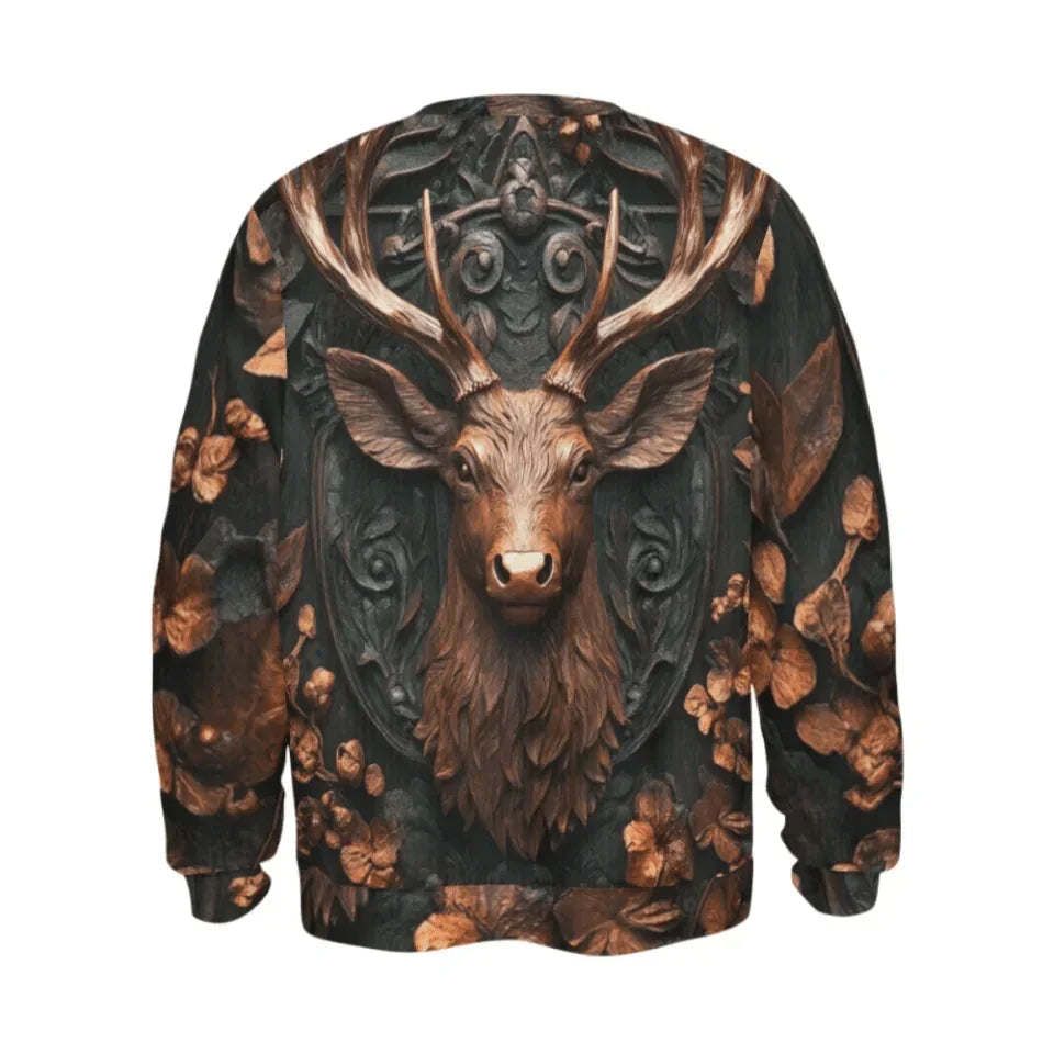 Custom Embossed Deer Pattern Clothing - Personalized Name Allover Printed Hunting Style Costume - A Gift For Friend,Hunting Lovers,Yourself - Joliny
