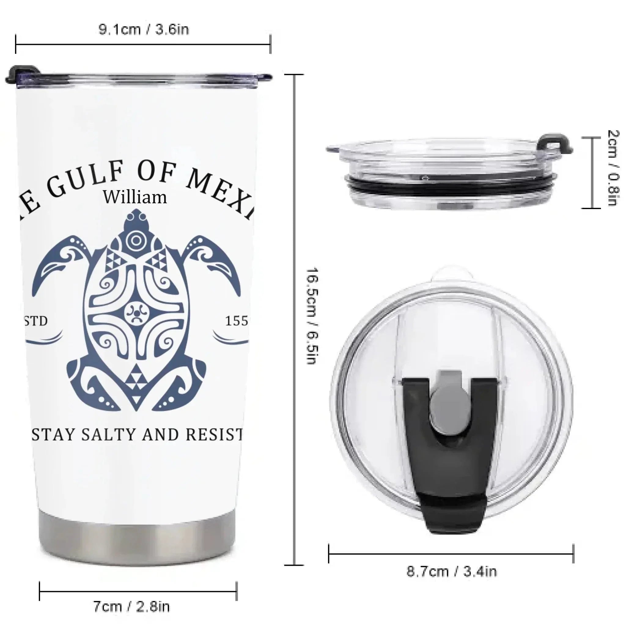 Custom Gulf of Mexico Printed Mugs - Personalised Name Gulf of Mexico Themed Printed Trendy Mugs - A Gift For Family,Friend,BFF - Joliny