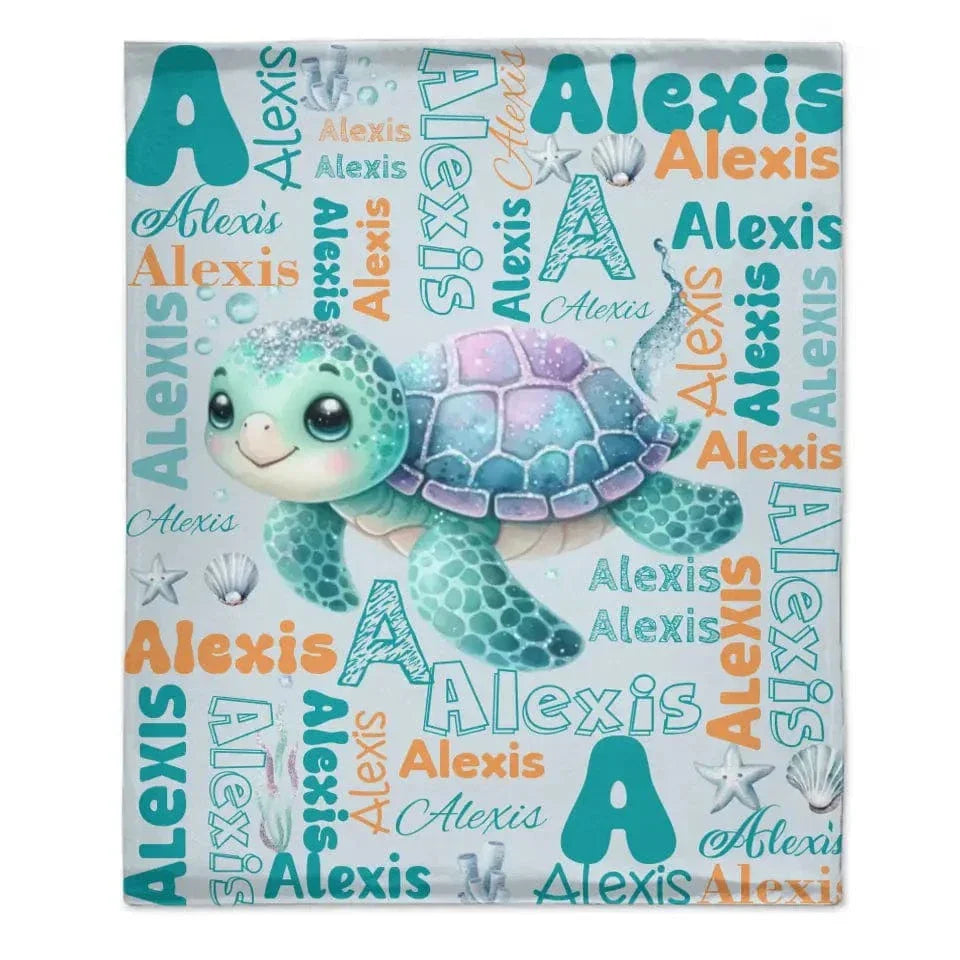 Custom Name Swaddle For Kids, Grandkids -Personalized Dinosaur Photo Blanket - Joliny