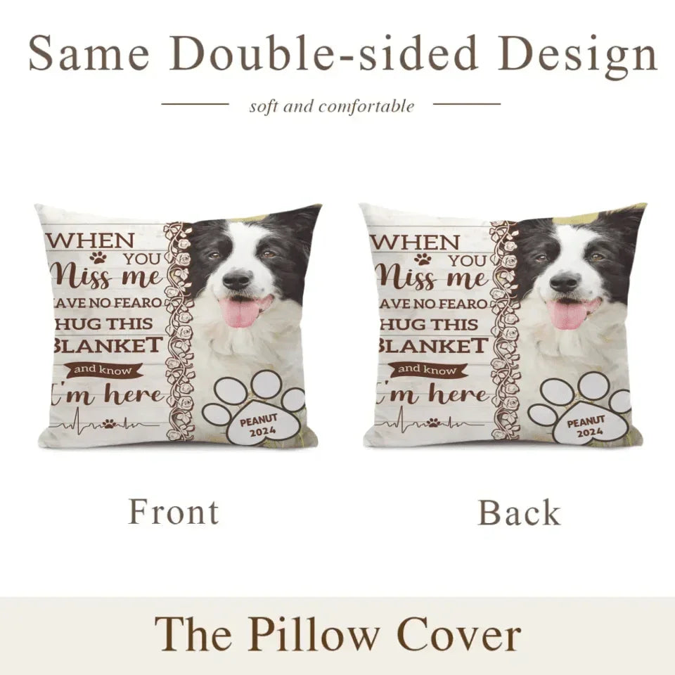 Custom Pet Pillow - Personalised Commemorative Pillow with Pet's Photo,Name and Year - A Gift For Pet Owners,Pet Lovers - Joliny
