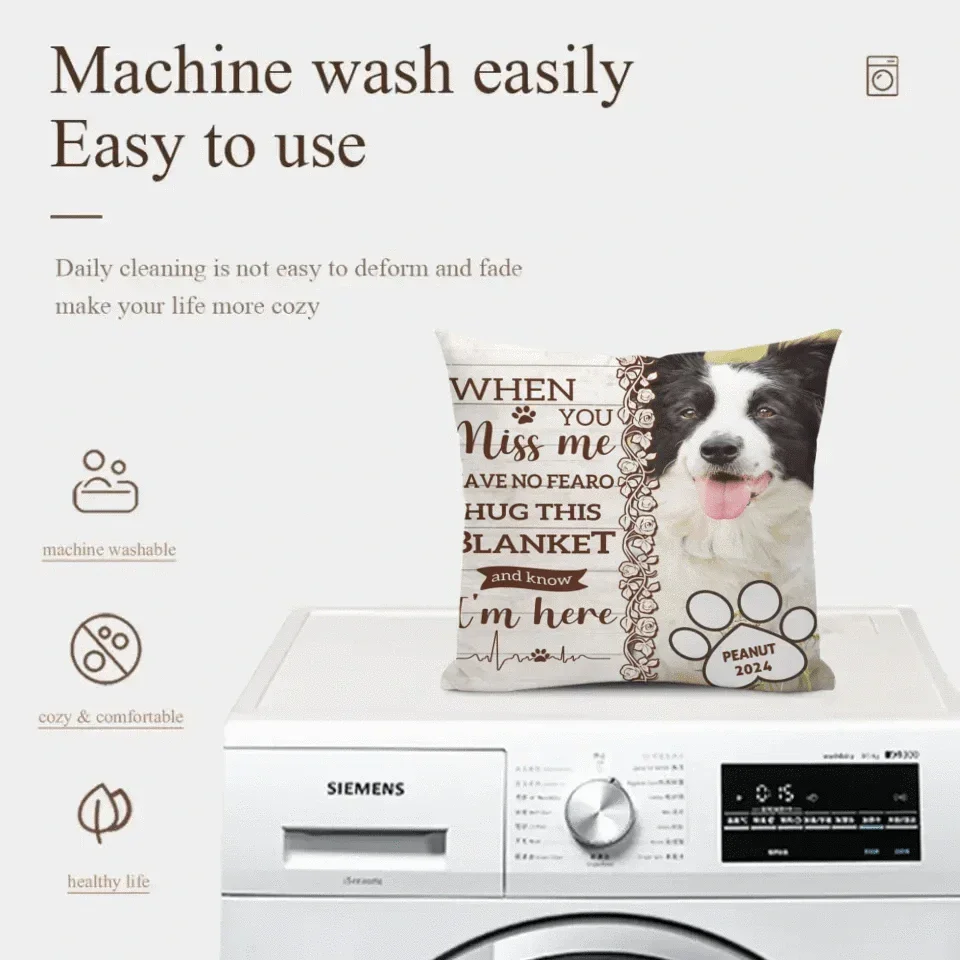 Custom Pet Pillow - Personalised Commemorative Pillow with Pet's Photo,Name and Year - A Gift For Pet Owners,Pet Lovers - Joliny