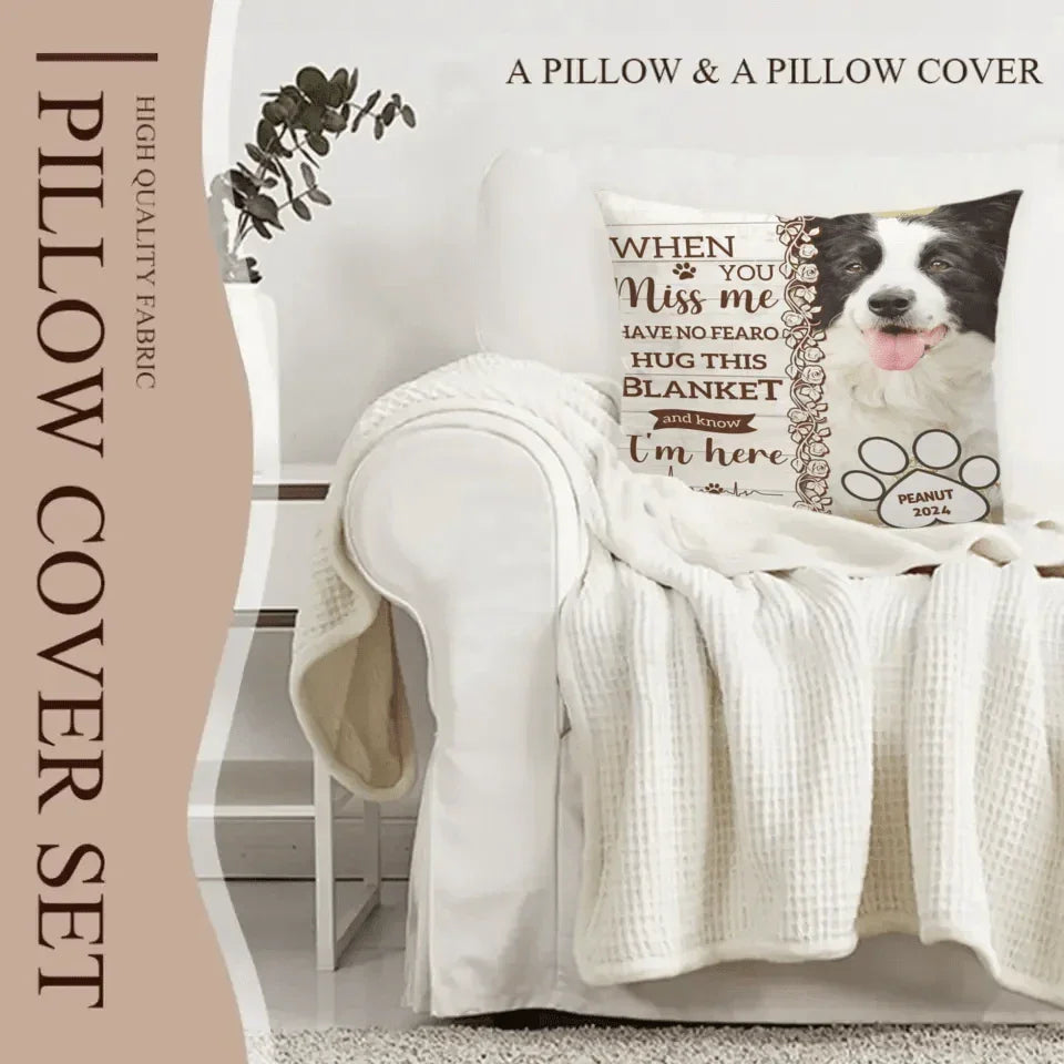 Custom Pet Pillow - Personalised Commemorative Pillow with Pet's Photo,Name and Year - A Gift For Pet Owners,Pet Lovers - Joliny