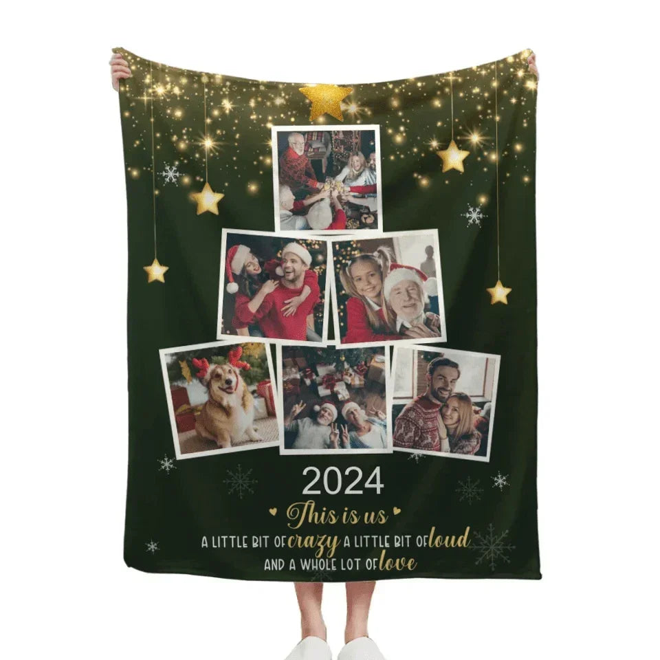 Custom Photo Being With Family Is The Best Part Of Christmas - Family Personalized Custom Blanket - Christmas Gift For Family Members - Joliny