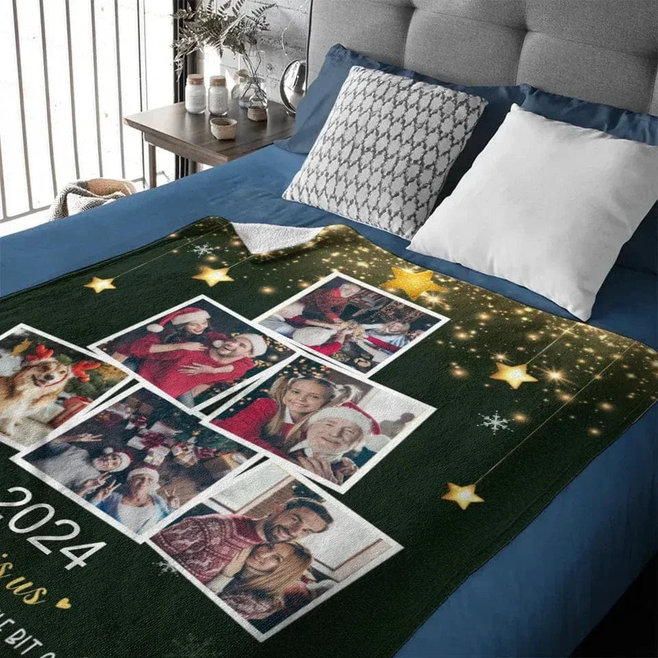 Custom Photo Being With Family Is The Best Part Of Christmas - Family Personalized Custom Blanket - Christmas Gift For Family Members - Joliny
