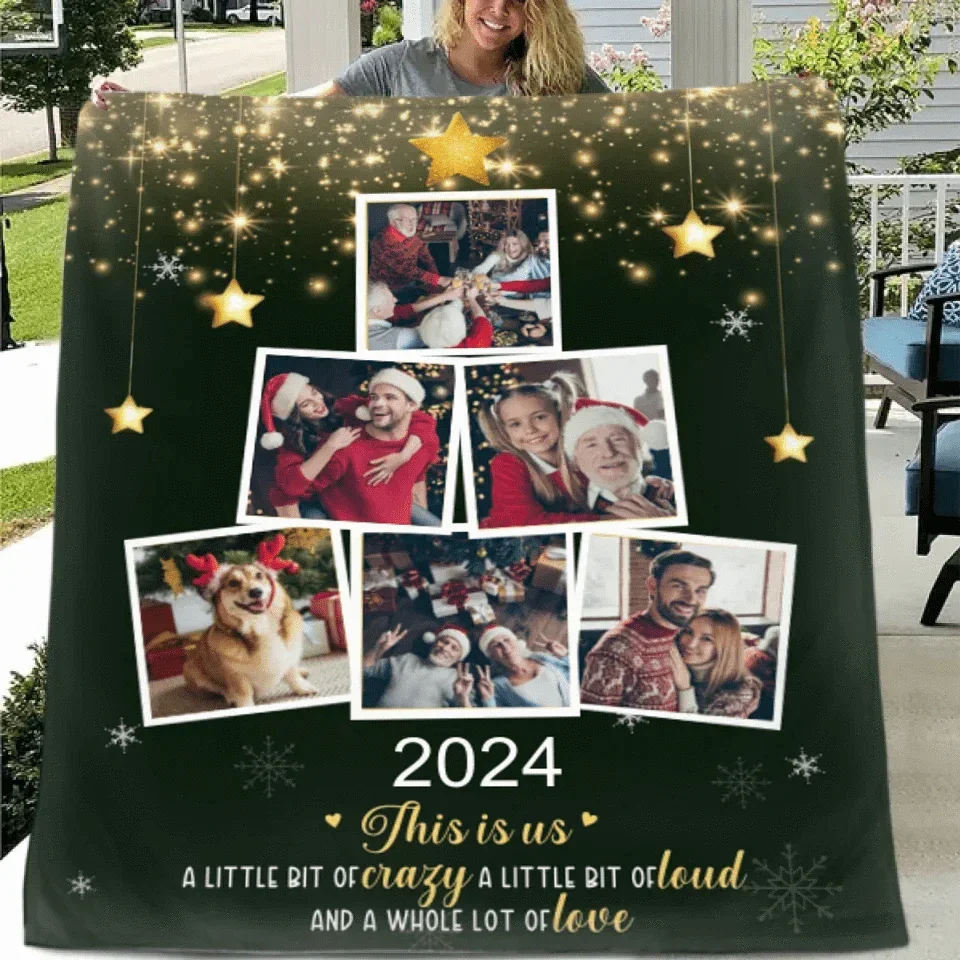 Custom Photo Being With Family Is The Best Part Of Christmas - Family Personalized Custom Blanket - Christmas Gift For Family Members - Joliny