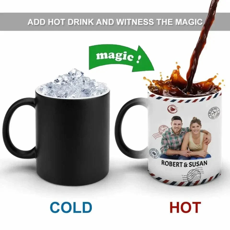 Custom Photo Color Changing Mug Dear Husband Wife - Your Hard Work Doesn't Go Unnoticed - Joliny